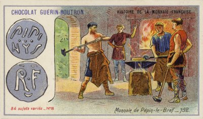 Munten van Pepijn de Korte, 752 door French School