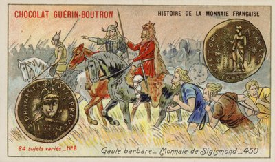 Munten van Sigismond, Barbaarse Gallië, 450 door French School
