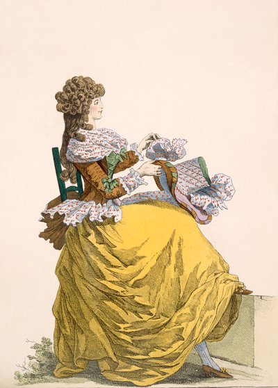 Colinette, plaat nr. 315 uit Galeries des Modes et Costumes Francais, ca. 1778-87 door French School