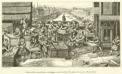Collectie van baron Pichon, Een kaartenfabriek onder Lodewijk XIV door French School