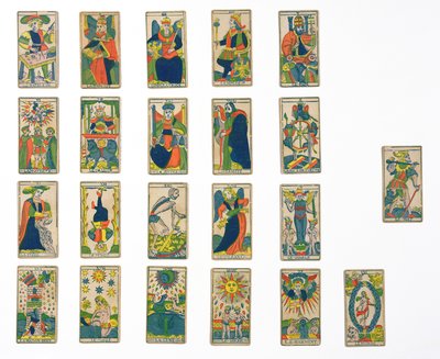 Collectie tarotkaarten door French School