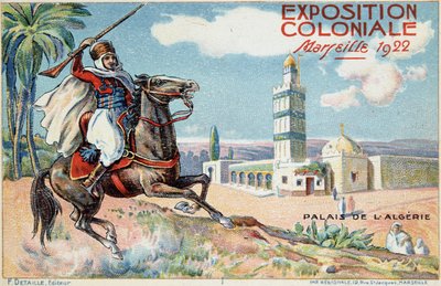 Koloniale Tentoonstelling van Marseille: Het Paleis van Algerije door French School