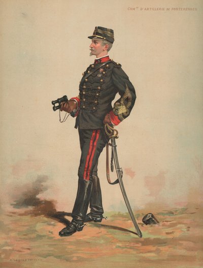 Artilleriecommandant van Vestingen door French School