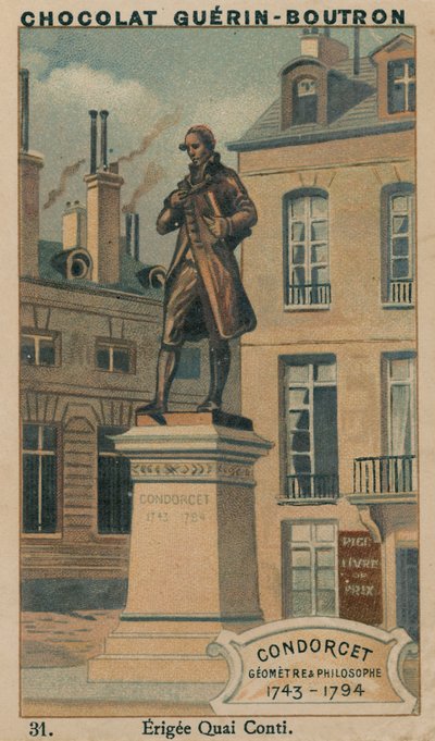 Condorcet, Wiskundige & Filosoof, 1743-1794, Opgericht op Quai Conti door French School