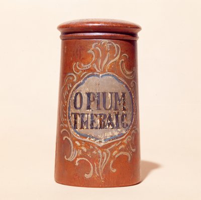 Container voor Thebaïsche opium door French School