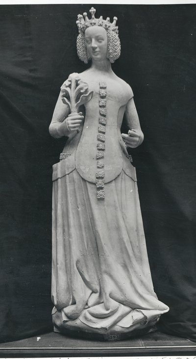 Kopie van een standbeeld van Isabella van Beieren (1371-1435) door French School