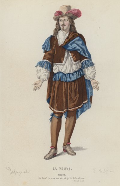 Corneille, La Veuve, Act III, Sc III door French School