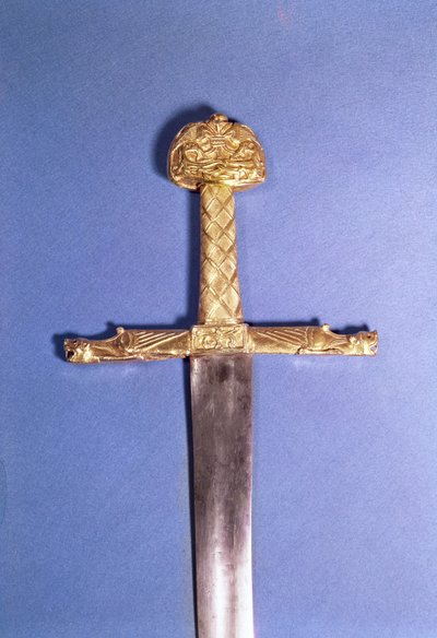 Kroningszwaard van de koningen van Frankrijk, behorend tot Karel de Grote (742-814), bekend als 
