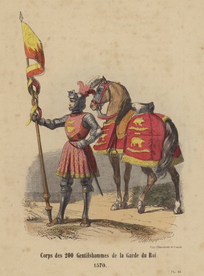 Corps des 200 Gentilshommes de la Garde du Roi door French School
