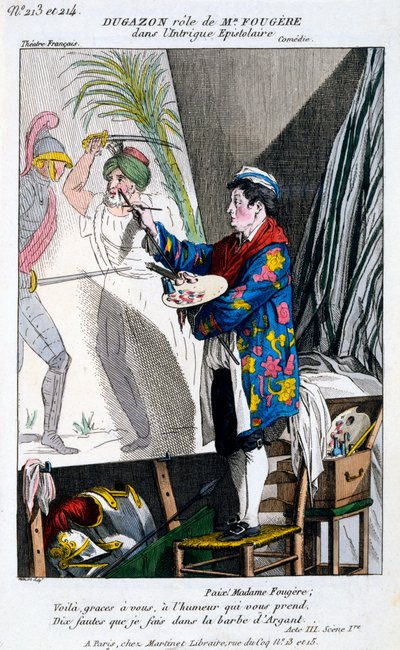 Kostuum voor Dugazon in de rol van Monsieur Fougère in L