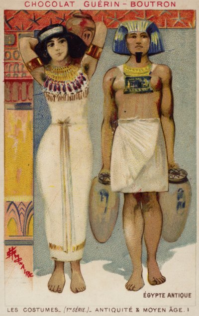 Kostuums van het Oude Egypte door French School