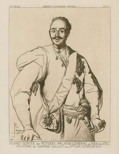 Graaf Potocki, Palatijnse Generaal van Kiev (1782) door French School