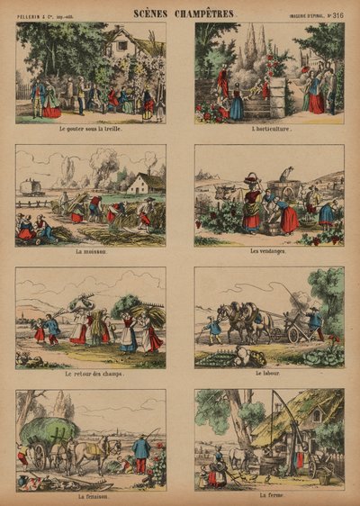 Landschapsscènes door French School