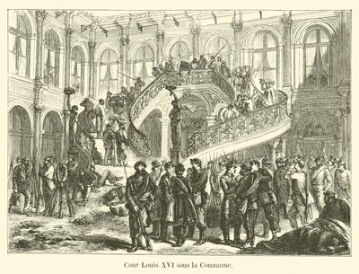 Binnenplaats Lodewijk XVI onder de Commune door French School