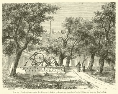 Binnenplaats van het oude Observatorium van de jezuïeten in Peking door French School
