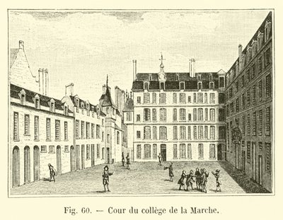 Binnenplaats van het college van la Marche door French School