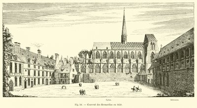 Klooster van de Bernardijnen in 1650 door French School