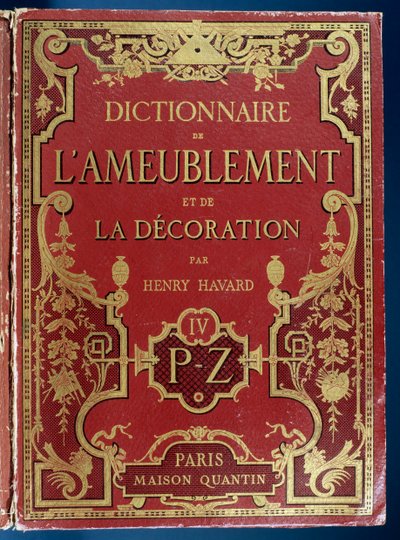 Omslag van Woordenboek van Meubilair en Decoratie door French School