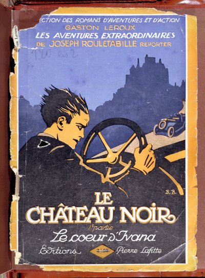 Omslag van Le Chateau Noir door Gaston Leroux, 1922 door French School