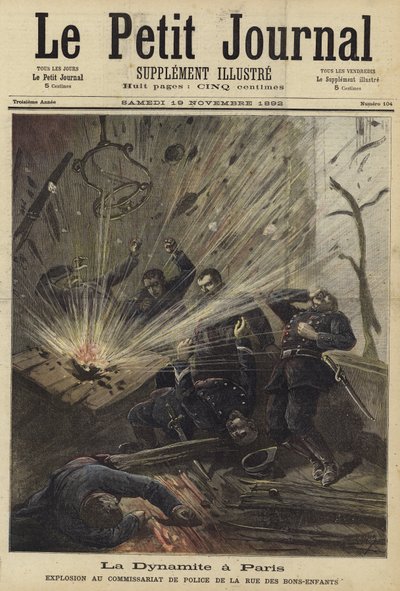 Omslag van Le Petit Journal, 19 november 1892 door French School
