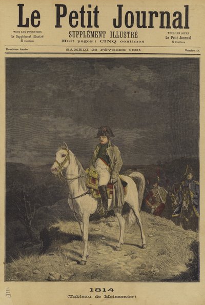 Omslag van Le Petit Journal, 28 februari 1891 door French School