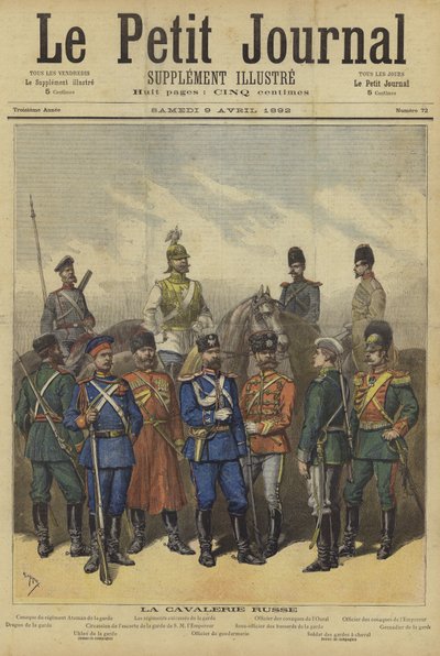 Omslag van Le Petit Journal, 9 april 1892 door French School