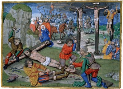 Kruisiging van Jezus door French School