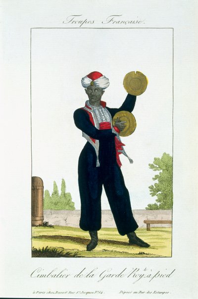 Cimbaalspeler van de Koninklijke Garde, ca. 1790 door French School