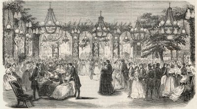 Danssalon gebouwd in de tuin van het Hotel Lambert op het Île Saint-Louis, 2 rue Saint-Louis en l