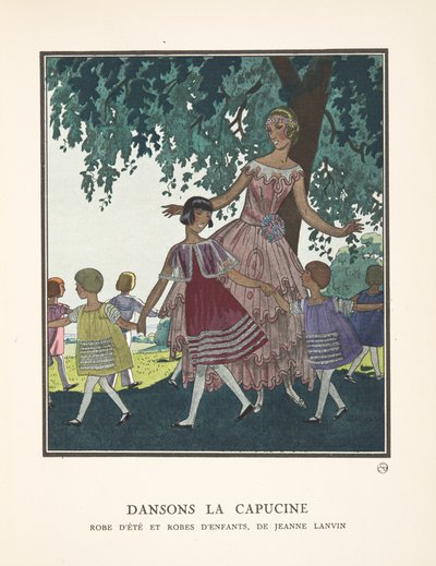 Dansons la Capucine, uit een collectie modeplaten door French School