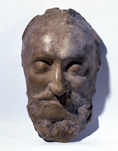 Dodenmasker van Henri IV (1553-1610) koning van Frankrijk door French School
