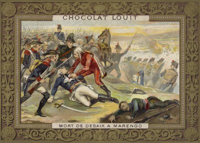 Dood van Generaal Desaix bij de Slag bij Marengo, 1800 door French School
