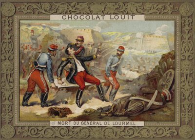 De dood van generaal Lourmel, Slag bij Inkerman, Krimoorlog, 1854 door French School