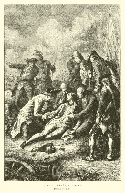 Dood van Generaal Wolfe, 1759 door French School