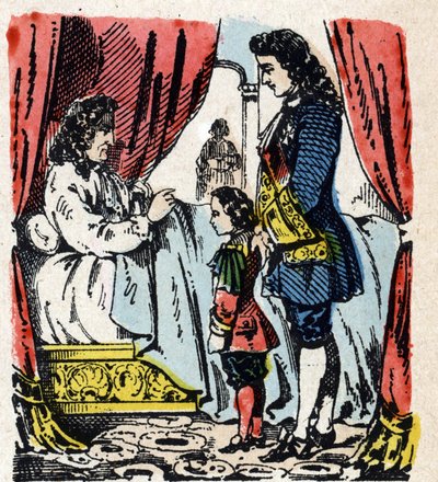 Dood van Lodewijk XIV in Versailles, 1 september door French School
