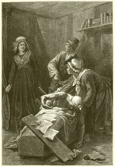 Dood van Marat door French School