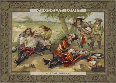 De dood van maarschalk Turenne bij de Slag van Salzbach, 27 juli 1675 door French School