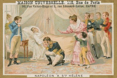 Dood van Napoleon op Sint-Helena, 1821 door French School