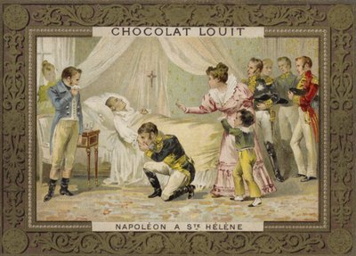 De dood van Napoleon op Sint-Helena, 1821 door French School