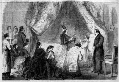 Dood van Prins Jerome Bonaparte door French School