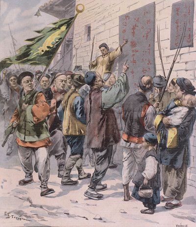 Dood aan de Buitenlanders, uit Le Petit Parisien, 15 juli 1900 door French School