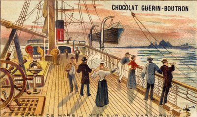Dek op schip door French School