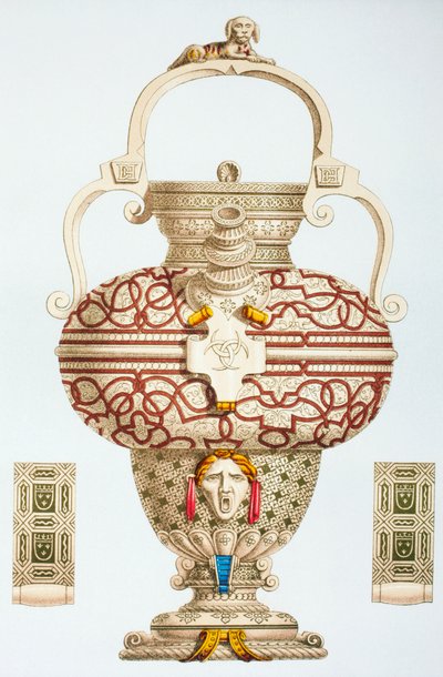 Versierde drinkfles van Henri II van Frankrijk, 1873 door French School