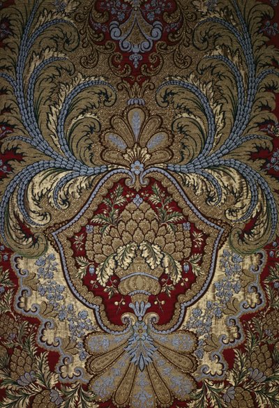 Decoratief Detail van een Wandtapijt, Paleis van Versailles door French School