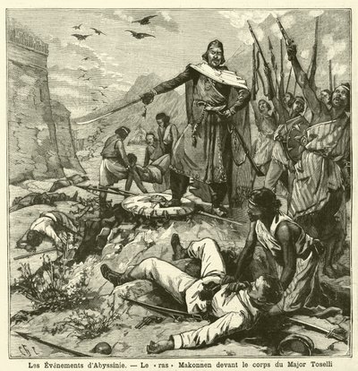 Nederlaag van de Italianen in de Slag bij Amba Alagi, Eerste Italiaans-Ethiopische Oorlog door French School