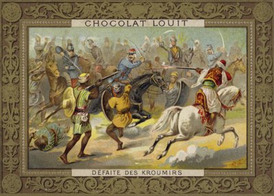 Nederlaag van de Kroumirs door de Fransen, Tunesië, 1881 door French School