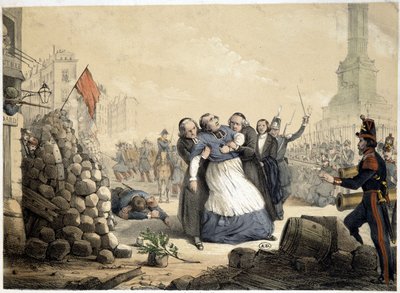 Denis Affre, aartsbisschop van Parijs, martelaar (25 juni 1848) door French School