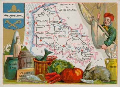 Departement Pas-de-Calais in noord Frankrijk door French School