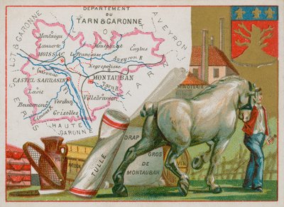 Departement Tarn et Garonne in zuidwest Frankrijk door French School