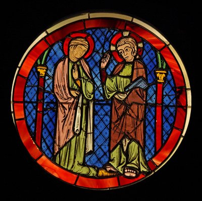 Christus met een vrouw, ex Ste Chapelle door French School